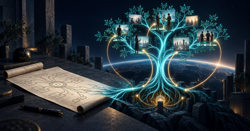 A consulting framework grows into a living tree of people, work and feedback.