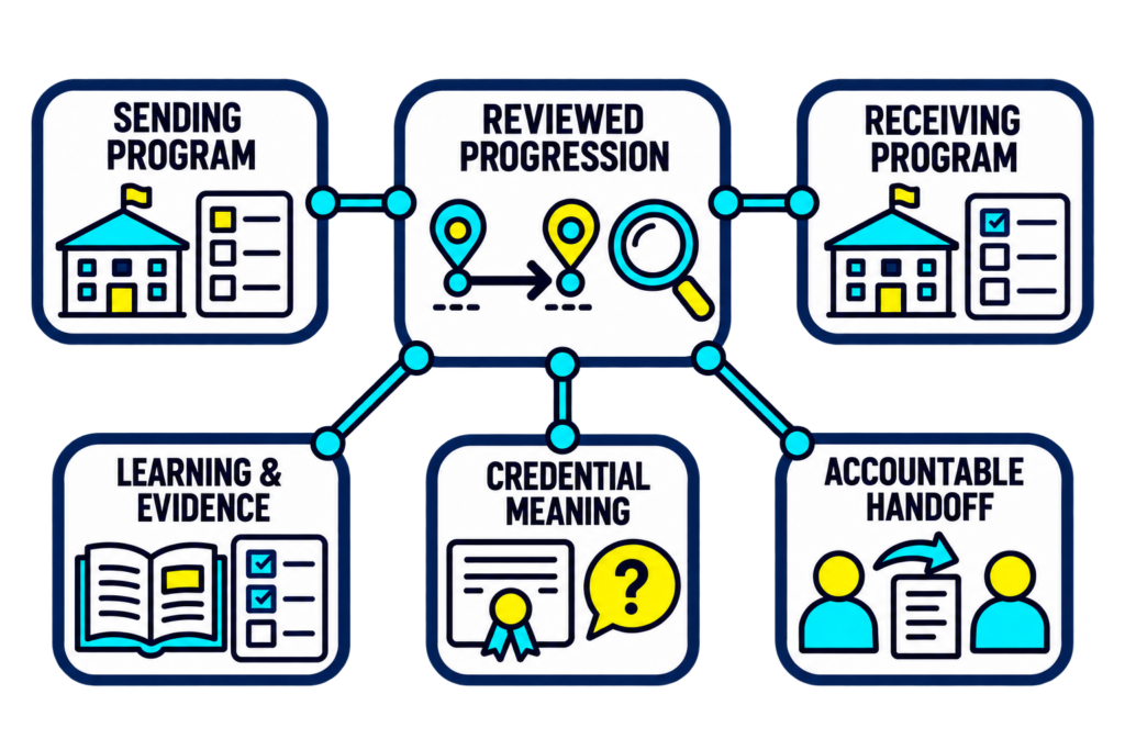 Cross-Provider Pathway & Credential Alignment — Connect Preparation to Progression